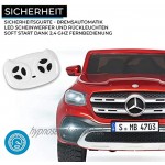 Actionbikes Motors Kinder Elektroauto Mercedes Benz X-Klasse Lizenziert 4 x 45 Watt Motor Multimedia-Touchscreen Kinderauto Weinrot Lackiert