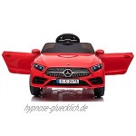 crooza Mercedes-Benz CLS350 Kinderauto Rot Kinder Elektro Elektrofahrzeug mit Fernbedienung mp3 USB 2X Starke Motoren UVM.