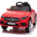 crooza Mercedes-Benz CLS350 Kinderauto Rot Kinder Elektro Elektrofahrzeug mit Fernbedienung mp3 USB 2X Starke Motoren UVM.