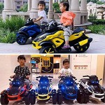 Elektrisches Kinderfahrzeug Kinder Motorrad Trike Elektrofahrzeug mit Licht und Sound 2x12V Motoren USB 2-5 Jahre Weiss