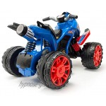 INJUSA Quad The Beast Spider-Man Batterie 12V zugelassen mit Fußbeschleuniger und Gummibändern auf Rädern