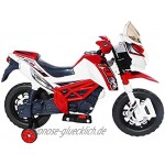 Kinder Elektromotorrad J518 Kinderfahrzeug Elektro Motorrad Spielzeug für Kinder Rot