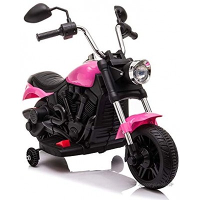 Lean Kindermotorrad elektrisch Easy Rider Chopper Pink Elektromotorrad 6V Motorrad Kinder rosa