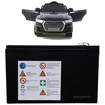 SIMRON Akku Batterie für Audi Q7 Ride-On 12V Elektro Kinderauto Kinderfahrzeug Kinder Elektroauto