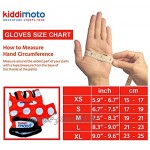 KIDDIMOTO GLV012M Handschuhe mit weißen Punkten Größe M rot