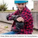 Osprey Kinder Skate-Schutzset BMX 6 PCS Knie- Ellenbogen- und Handgelenkschoner