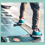 Deck Concave Skateboard MäDchen Rollen Board Kinder Cruiser Board Komplettes Standard-Double-Kick-Skateboard 7-Lagigem Ahorn-Deck Für Kinder Jugendliche Erwachsene AnfäNger Led-BlitzräDer,30 X 8.5
