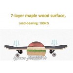 Dmxiezib Standard-Skateboard Gintama-Muster 31x 8 Professionelle Skateboards professionelle Kurze Board Geschenk für Jugendliche