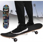 Eulbevoli Skateboard Modernes Skateboard für Erwachsene Flexibel Wunderschönes Skateboard aus glattem Ahorn frisch für Unterhaltung im Freien