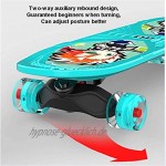 IDE Play Komplette Retro Kunststoff Skateboard mit LED leuchten Räder die komplette Cruiser Penny Board für Jugendliche Anfänger Mädchen Jungen,Style b