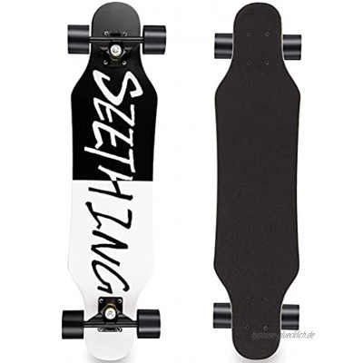 QUNHU Skateboard 7 Layer Deck 31x8 Skateboard Ahornholz Longboards für Erwachsene Teenager Jugendliche Anfänger Mädchen Jungs
