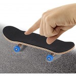 Riuty Set Mini-Skateboards tragbare Griffbrett-Stimmgabeln mit Kinderboxdunkelblau