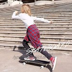TTKD 9-lagiges kanadisches Ahornholz Concave Skateboard Komplett-Skateboards 31 Zoll Pro Skateboard für Jungen Mädchen Kinder Jugend Erwachsene,Skateboard für Anfänger