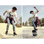 TTKD Komplettes Standard-Skateboard 31x 8 Anfänger Skateboard Kinder Erwachsene Profi Skateboard Teenager Jungen und Mädchen die die Straße bürsten Double Tilt Roller