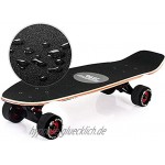 TTKD Komplettes Standard-Skateboard Mini Cruiser 7-lagiges kanadisches & Bambus-Ahorn-Deck Komplettes Double Kick-Skateboard mit Teenager- Erwachsenen- und Wettbewerbspreisen