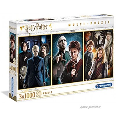 Clementoni 61884 Harry Potter Multi-Puzzle 3x1000 Teile