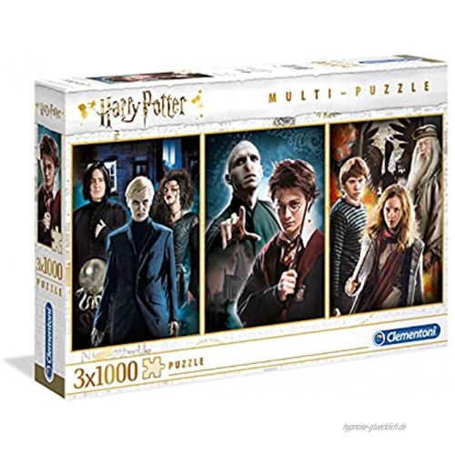 Clementoni 61884 Harry Potter Multi-Puzzle 3x1000 Teile