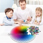 HUADADA Puzzle 1000 Teile ,Puzzle für Erwachsene Runde Puzzle farbenfrohes Legespiel ,Geschicklichkeitsspiel für die ganze Familie Regenbogen Puzzle,Erwachsenenpuzzle ab 12 Jahren.…