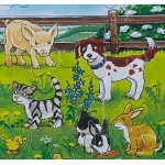 Ravensburger Kinderpuzzle 06046 Bauernhoftiere auf der Wiese Rahmenpuzzle für Kinder ab 3 Jahren mit 15 Teilen