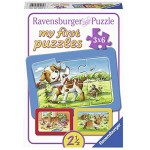 Ravensburger Kinderpuzzle 07062 Meine Tierfreunde my first puzzle mit 3x6 Teilen Puzzle für Kinder ab 2 Jahren Rahmenpuzzle