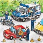 Ravensburger Kinderpuzzle 09221 Polizeieinsatz Puzzle für Kinder ab 5 Jahren mit 3x49 Teilen