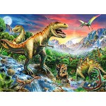 Ravensburger Kinderpuzzle 10665 Bei den Dinosauriern Dino-Puzzle für Kinder ab 6 Jahren mit 100 Teilen im XXL-Format