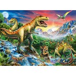 Ravensburger Kinderpuzzle 10665 Bei den Dinosauriern Dino-Puzzle für Kinder ab 6 Jahren mit 100 Teilen im XXL-Format