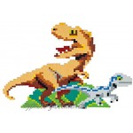 Schmidt Spiele 46132 Jixelz Jurassic World 1500 Teile 5 Motive Kinder-Bastelsets Kinderpuzzle bunt