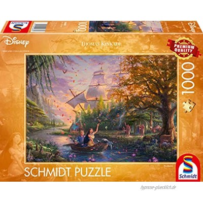 Schmidt Spiele 59688 Thomas Kinkade Disney Pocahontas 1.000 Teile Puzzle Bunt