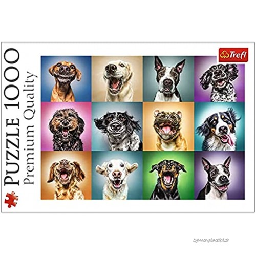 Trefl 10462 Die lustige Hundeporträts 1000 Teile Premium Quality für Erwachsene und Kinder ab 12 Jahren Puzzle Farbig