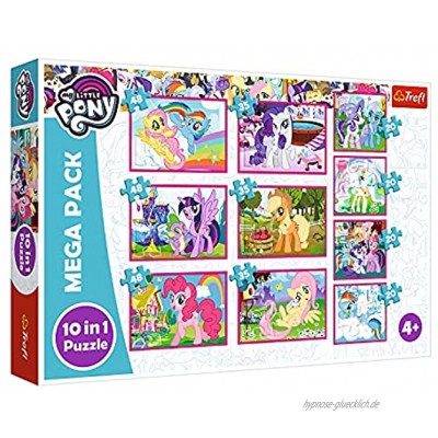Trefl 90353 Die magische Welt der Ponys My Little Pony von 20 bis 48 Teilen 10 Sets für Kinder ab 4 Jahren Puzzle