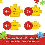 Trefl Puzzle Immer pünktlich von 35 bis 70 Teilen 4 Sets PAW Patrol für Kinder ab 4 Jahren