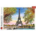 Trefl Puzzle Romantisches Paris 500 Teile Premium Quality für Erwachsene und Kinder ab 10 Jahren