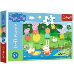 Trefl Puzzle Spielen im Sommer Peppa Pig 60 Teile für Kinder ab 4 Jahren