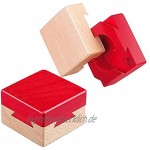 Amasawa Holzpuzzle,Hölzerne Geheime Öffnung Rätsel Box Geheimnisvolle Box Geschenk Box für Kinder und Erwachsene,Intelligenzspiel Lernspielzeug