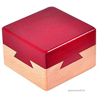 Amasawa Holzpuzzle,Hölzerne Geheime Öffnung Rätsel Box Geheimnisvolle Box Geschenk Box für Kinder und Erwachsene,Intelligenzspiel Lernspielzeug