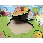 Holzpuzzle Bauernhof Hochwertige Steckpuzzle fur Kinder ab 1 Jahr