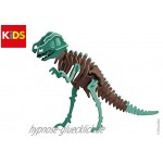 Marabu 317000000021 KiDS 3D Holzpuzzle T-Rex Dinosaurier mit 29 Puzzleteilen aus FSC-zertifiziertem Holz ca. 23,5 x 32 cm groß einfache Stecktechnik zum individuellen Bemalen und Gestalten