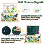 MOVEONSTEP Magnetische Holzpuzzles Puzzle Magnetisch Pädagogisches Holzspielzeug 100 STÜCKE Doppelseitiges Magnetisches Reißbrett mit 3 Farbe Mark Stifte für Kinder Alter 3 +Panda