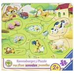 Ravensburger Kinderpuzzle 03683 Kleiner Bauernhof my first wooden puzzle mit 9 Teilen Puzzle für Kinder ab 2 Jahren Holzpuzzle