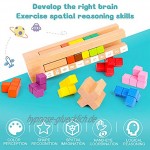 VATOS Kinder Spiel IQ Spiele Brain Teaser Tetris Knobelspiel Holzpuzzle für Kinder – Space Master Geometrische Spiel Logik Kinder – STEM Intelligentes Spielzeug Geschenk für Kinder & Erwachsene