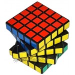 Coolzon® 5x5x5 Magic Cube Denksportaufgaben Puzzle Spielzeug-Geschwindigkeits-Würfel 63mm Schwarz