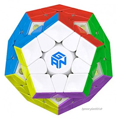 GAN Megaminx M Fünfeckiger Magnetischer Geschwindigkeitswürfel Spielzeug Puzzle Knobelspiel Geschenk Aufkleberloser