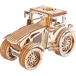 GuDoQi 3D Holz Puzzle Modell Traktor mit Gummibandmotor Holzbausatz zu Bauen DIY Montage Holzpuzzle Spielzeug Bastelset Geburtstags Geschenk aus Holz fur Erwachsene Männer Jugendliche