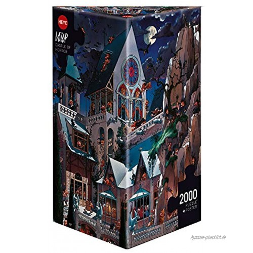 Heye HEYE-26127 26127 Dreieckspuzzles 2000 Teile Castle of Horror