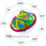 iNeego 3D Kugellabyrinth Kugelspiel Magic Maze Kugel-Labyrinth Puzzle Ball mit 100 herausfordernde Barrieren Brain Tester Trainings Spielzeug Familienspiel Geschicklichkeitsspiel Geschenk für Kinder