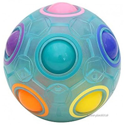 MOPOIN Regenbogenball Rainbow Ball Leuchtend Magic Ball Spielzeug 3D Puzzle Zauberball Pädagogische Spielzeug Geschicklichkeitsspiel für Erwachsene und Kinder