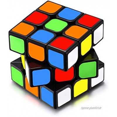 QiYi Zauberwürfel Magic Cube 3x3x3 Professionelle Puzzle Cube Brain Teaser Spielzeug für Kinder Schwarz