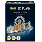Revell 3D Puzzle 00140 Skyline mit Buckingham Palace London-Eye Tower Bridge und Big Ben Die Welt in 3D entdecken Bastelspass für Jung und Alt farbig