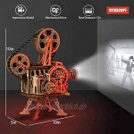 Robotime Mechanisch Vitascope Holz Modellbau 3D Puzzle Erwachsene Bausatz knobelspiele Denkspiele Spielzeug Geschenk Teenager ab 14 Jahren bausatz mechanisch Kamera projektor
